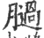 膼(印刷字体·宋·广韵)